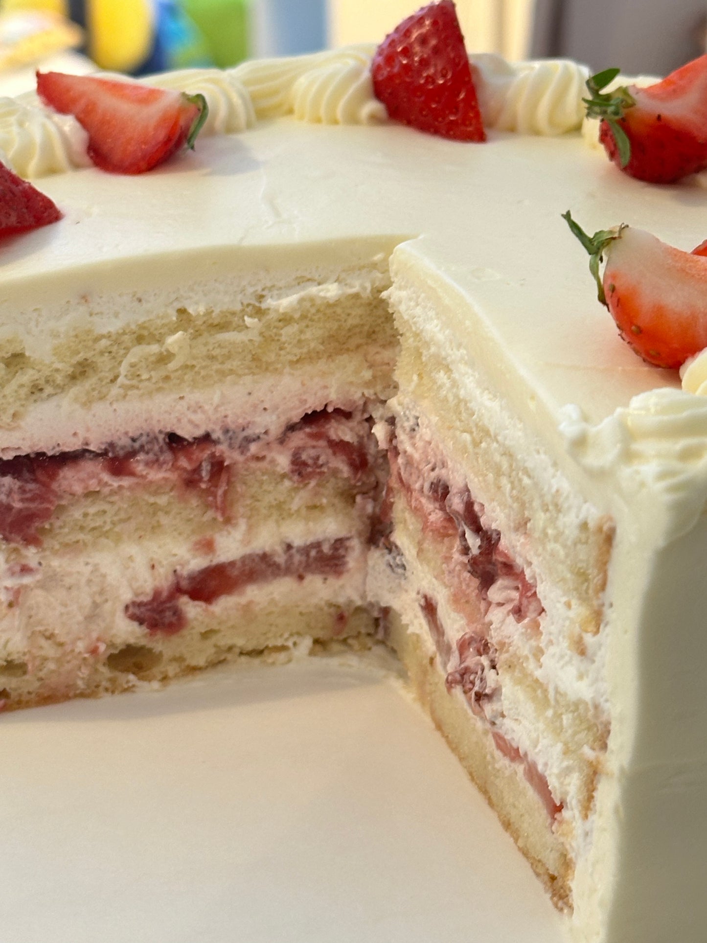 Vanilla-fruits cake (L)