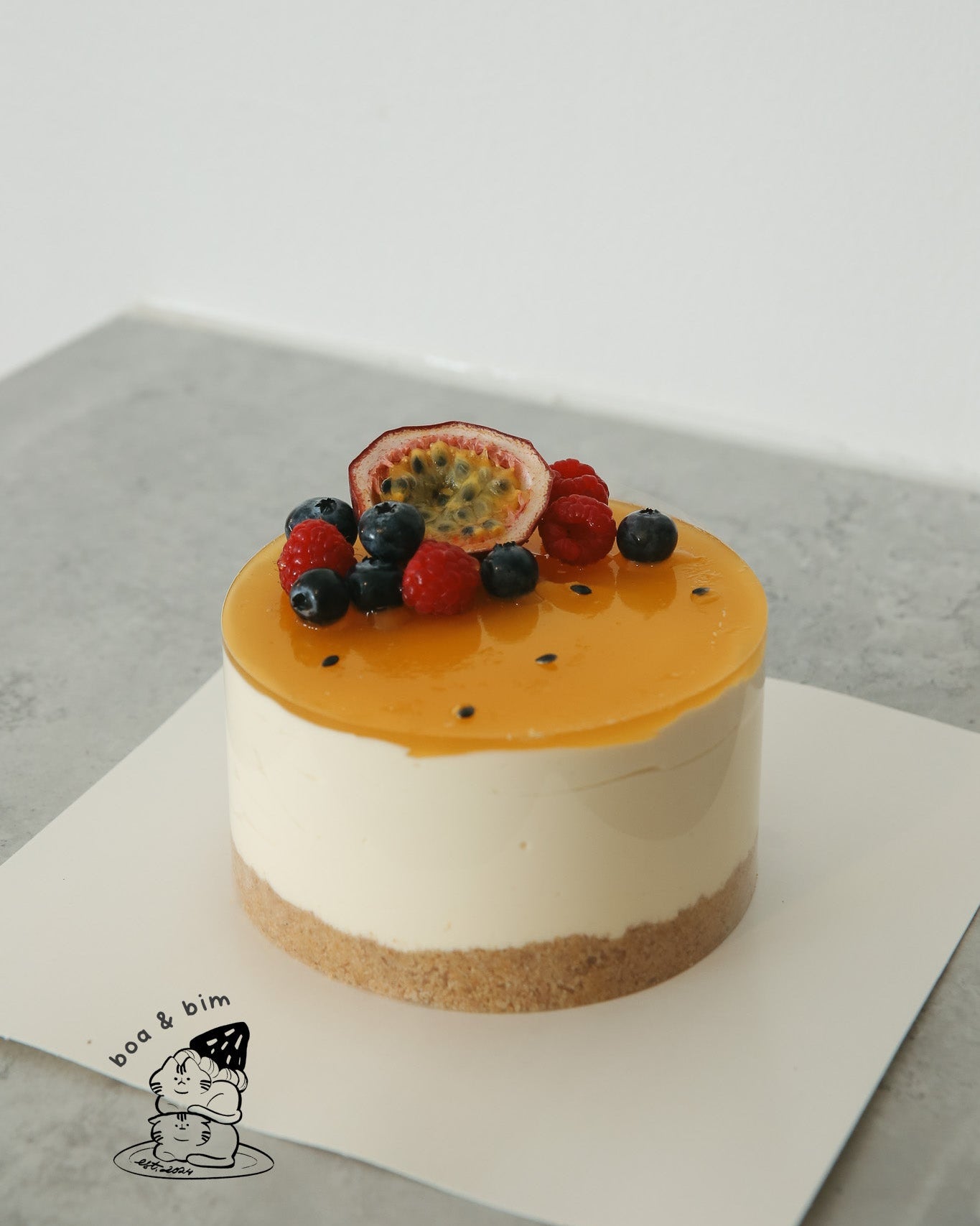 Passionfruit cheesecake