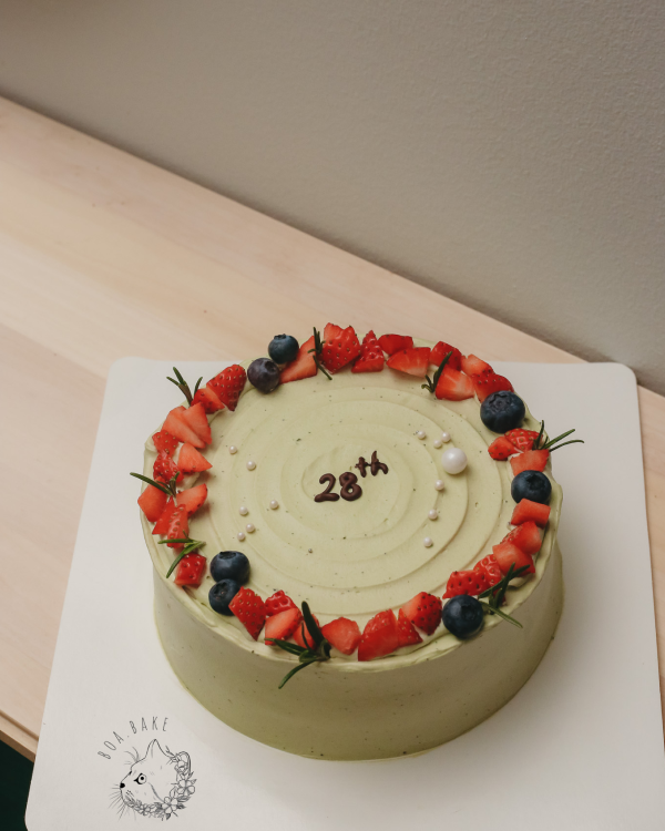 Matcha cake variants
