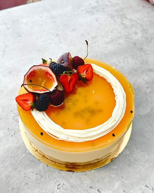 Passionfruit cheesecake