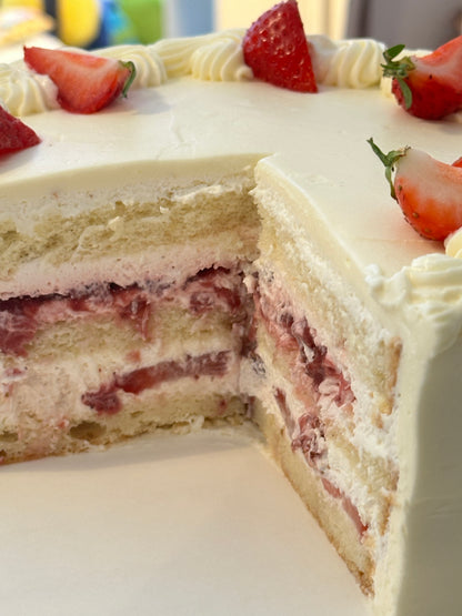 Vanilla-fruits cake (L)