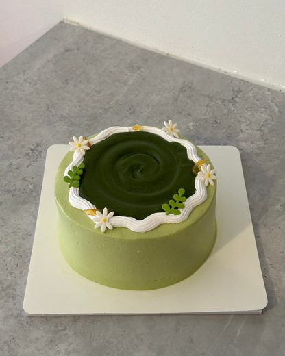 Matcha cake variants